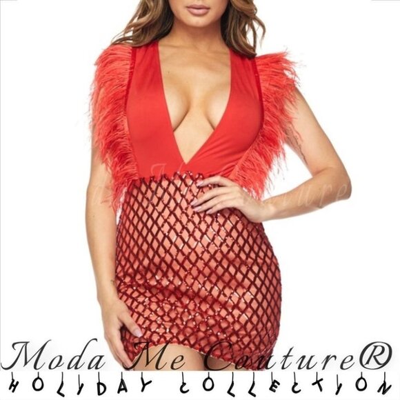 CHIARA Red Dress - Picture 3 of 3